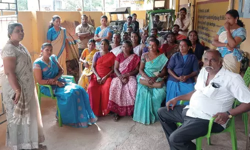 நல்லூர் பேரூராட்சியில் தூய்மை பணியாளர்கள் கணக்கெடுக்கும் பணி அறிமுக கூட்டம்