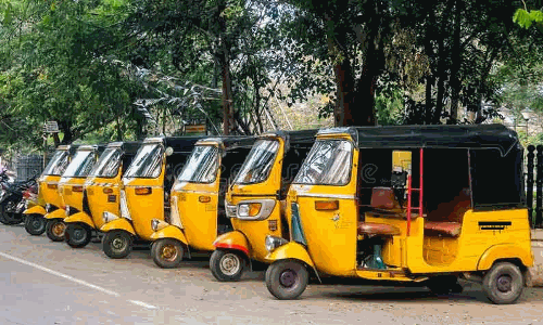 300 ஆட்டோக்களில் சென்று வரவேற்பு பேனர்கள் அமைப்பு