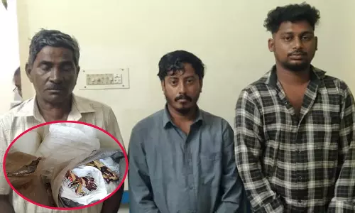 காரில் போதைப்பொருட்கள் கடத்திய 3 பேர் கைது: 100 கிலோ பறிமுதல்