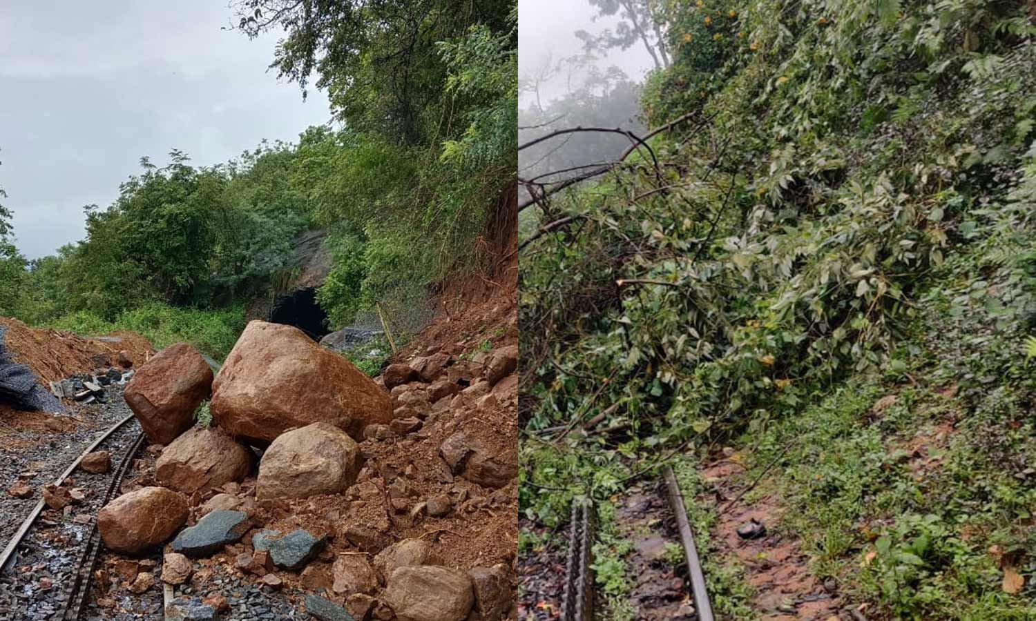 நீலகிரியில் கனமழை: தண்டவாளத்தில் மண்சரிவு- மலைரெயில் ரத்து