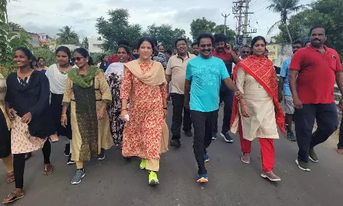 காஞ்சிபுரம் மாவட்டத்தில் நடைபயிற்சி விழிப்புணர்வு