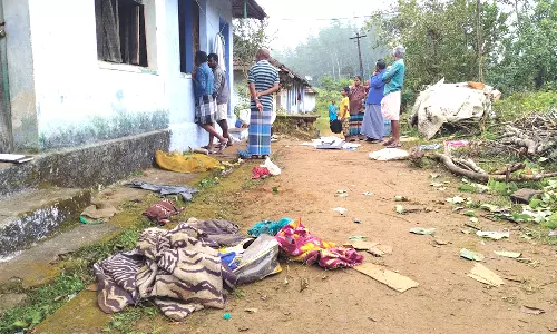 வால்பாறையில் குடியிருப்புக்குள் புகுந்து பொருட்களை சூறையாடிய காட்டு யானை கூட்டம்