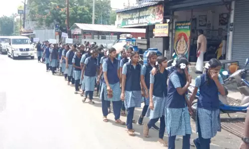 பல்லடத்தில் ஊழல் தடுப்பு விழிப்புணர்வு பேரணி