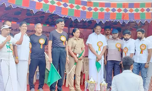 கம்பத்தில் கோவில் திருவிழாவை முன்னிட்டு மாரத்தான் போட்டி