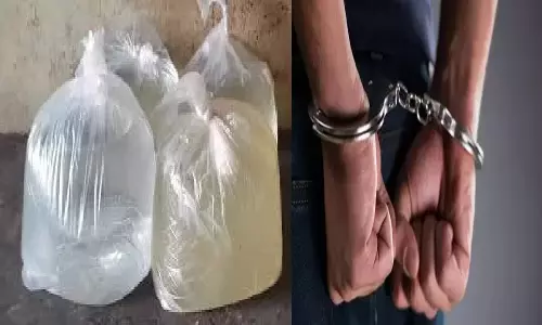 சாராயம் பதுக்கிய வாலிபர் கைது