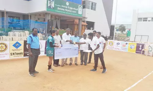 உடுமலையில் கைப்பந்து போட்டி