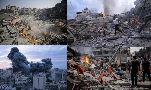 ஹமாஸ்- இஸ்ரேல் போர்: காசாவில் உயிரிழந்த பாலஸ்தீனர்களின் எண்ணிக்கை 10 ஆயிரத்தை கடந்தது