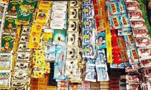 தடைசெய்யப்பட்ட புகையிலை பொருட்கள் பறிமுதல்