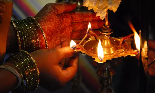 தீபம் ஏற்றும் முறை