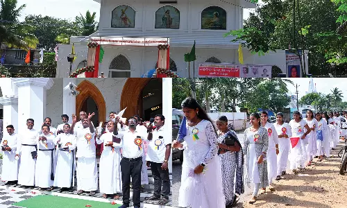 காஞ்சிரபுரம் சேகரம் சார்பில் ராலி பெருவிழா