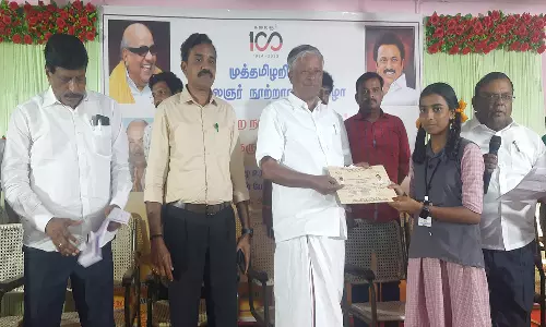 கொட்டாரம் அரசு மேல்நிலைப் பள்ளியில் கருணாநிதி நூற்றாண்டு விழா கருத்தரங்கம்