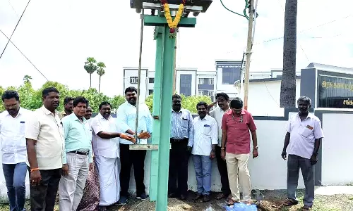 சங்கரன்கோவிலில் அரசு கலைக்கல்லூரியில் புதிய மின் மாற்றி-ராஜா எம்.எல்.ஏ. தொடங்கி வைத்தார்