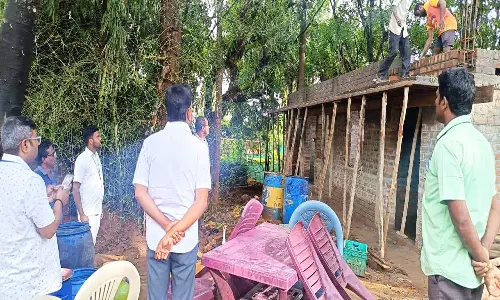 வளர்ச்சி திட்ட பணிகளை அதிகாரி ஆய்வு