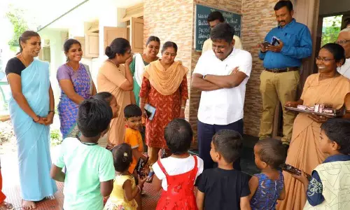 ஆதரவற்ற பெண் குழந்தைகள் இல்லத்தில் கலெக்டர் ஆய்வு