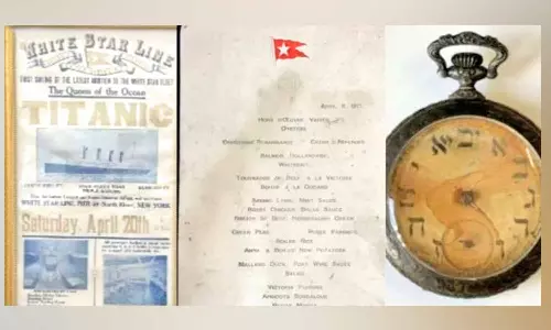 ஏலத்திற்கு வரும் டைட்டானிக் கப்பலின் மெனு கார்டு