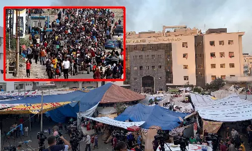 மருத்துவமனையில் ஆயிரக்கணக்கான பாலஸ்தீனர்கள் தஞ்சம்: தினந்தோறும் 4 மணி நேரம் போர் நிறுத்தம்?