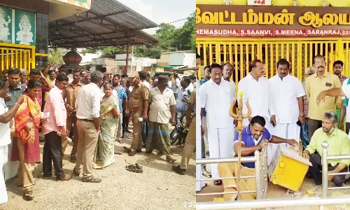 படவேட்டம்மன் கோவிலை இந்து சமய அறநிலையத்துறை கையகப்படுத்த பக்தர்கள் எதிர்ப்பு