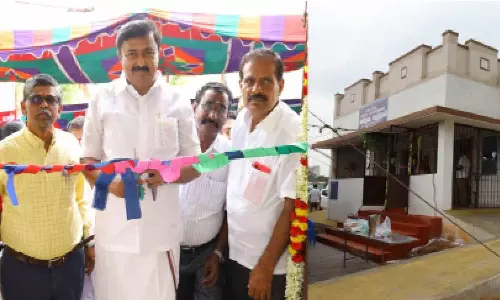 இடுவாய் ஊராட்சியில்  புதிய கால்நடை மருந்தக கட்டிடம் - அமைச்சர் மு.பெ.சாமிநாதன் திறந்து வைத்தார்
