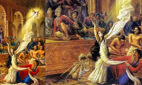 திரவுபதிக்கு ஆடை கொடுத்த கிருஷ்ணர்