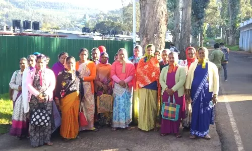 குன்னூர் கன்டோண்மென்ட் பகுதியில்  ஒப்பந்த தூய்மை பணியாளர்கள் வேலை நிறுத்தம்