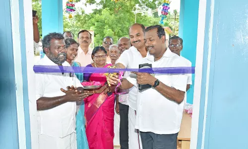 நமக்கு நாமே திட்டத்தில் புறையூர் ஊராட்சியில் புதிய நூலக கட்டிட திறப்பு