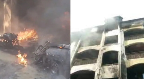 ஐதராபாத்தில் அடுக்குமாடி குடியிருப்பில் பயங்கர தீ விபத்து- 7 பேர் உயிரிழப்பு