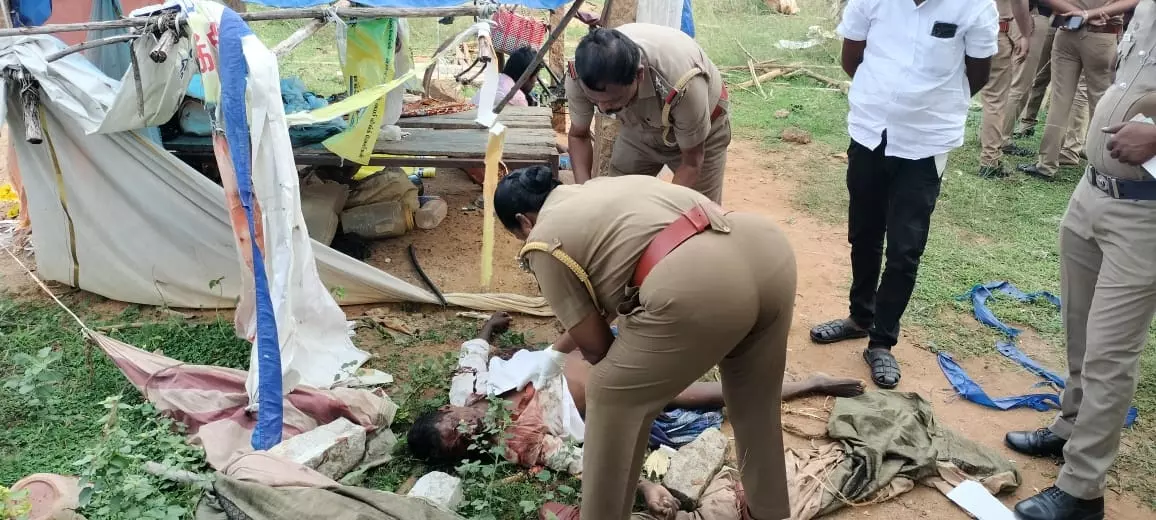 கட்டிட தொழிலாளி அடித்து கொலை கட்டிட தொழிலாளி அடித்து கொலை