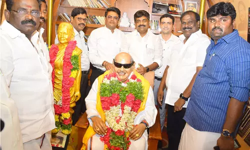 ராமநாதபுரத்தில் முத்தமிழ்த்தேர் அலங்கார ஊர்திக்கு வரவேற்பு