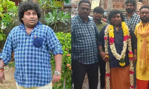 அண்ணாமலையார் கோவிலில் சாமி தரிசனம் செய்த யோகிபாபு