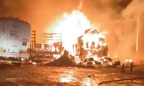 சாலையோரம் நிறுத்தியிருந்த 3 லாரிகளில் திடீர் தீ