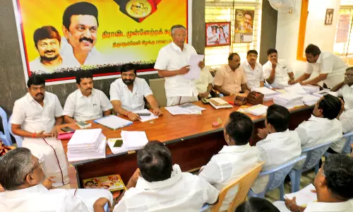 பாளை மகாராஜநகரில் நெல்லை கிழக்கு மாவட்ட தி.மு.க. செயற்குழு கூட்டம்