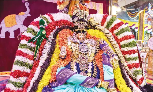 பிரம்மோற்சவம் 5-வது நாள்: பல்லக்கு, யானை வாகனங்களில் பத்மாவதி தாயார் வீதிஉலா