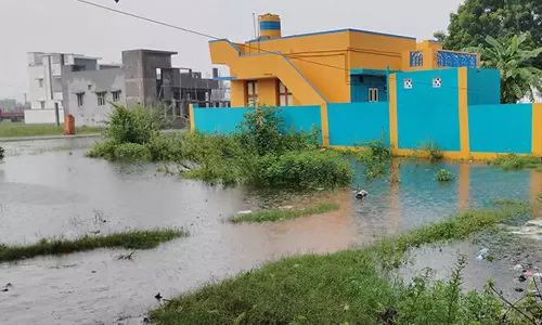 கனமழை- வீடுகளை சூழ்ந்து நிற்கும் மழைநீரால் மக்கள் தவிப்பு