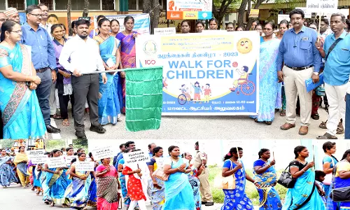 விருதுநகரில் குழந்தைகள் தின விழிப்புணர்வு பேரணி