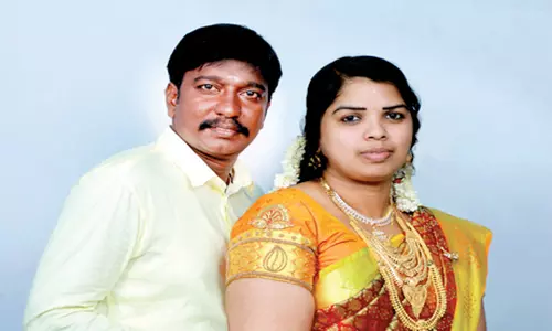 குமரி கிழக்கு மாவட்ட தே.மு.தி.க. செயலாளர் அமுதன்- மோனிஷா திருமணம்