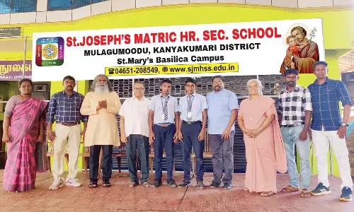 முளகுமூடு புனித ஜோசப் பள்ளி மாணவர்கள் தமிழக அணிக்கு தேர்வு