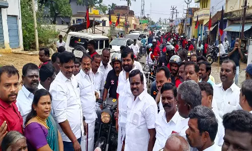 நெல்லை மாவட்டத்தில் தி.மு.க. இளைஞரணி மோட்டார் சைக்கிள் பேரணிக்கு வரவேற்பு