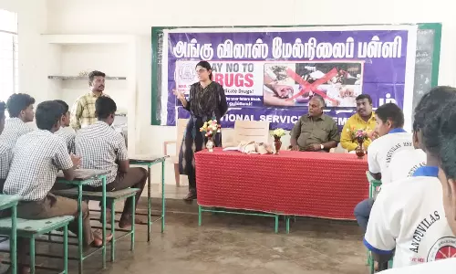 திண்டுக்கல்லில் பள்ளி மாணவர்களுக்கு போதை தடுப்பு விழிப்புணர்வு