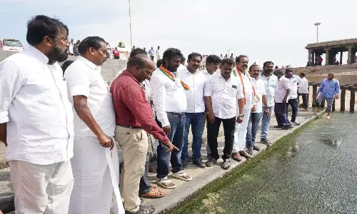 குமரி முக்கடல் சங்கம பகுதியில் விஜய்வசந்த் எம்.பி. ஆய்வு