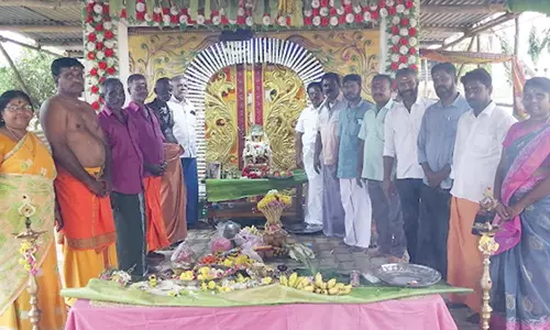 திரவுபதி அம்மன் கோவிலில் ஐயப்பன் சிலை உற்சவர் விழா