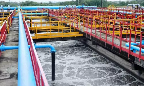 திருப்பூர் கழிவுநீர்  சுத்திகரிப்பு மையத்தில் சோதனை ஓட்டம்