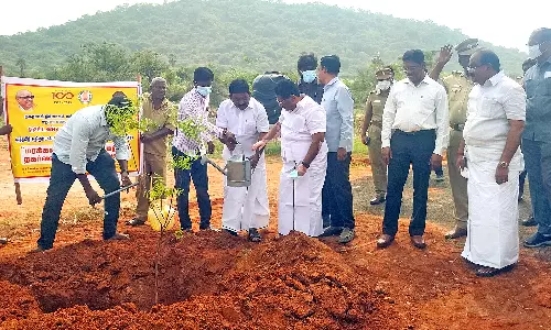 காப்பிலியபட்டி உரக்கிடங்கில் அமைச்சர் அர.சக்கரபாணி ஆய்வு