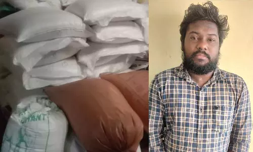 மதுரவாயலில் 6 டன் ரேசன் அரிசி பதுக்கிய வாலிபர் கைது