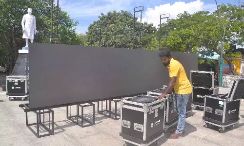 உலக கோப்பை இறுதிபோட்டி பெரிய திரையில் ஒளிபரப்பு