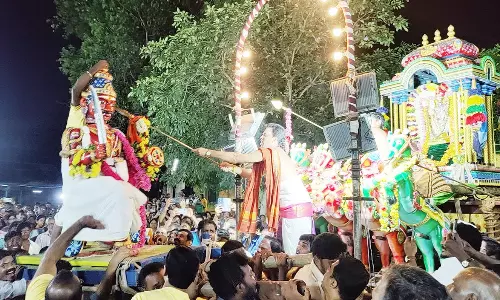 குமாரசாமிப்பேட்டை சிவசுப்பிரமணிய சாமி கோவிலில் கந்த சஷ்டி சூரசம்கார விழா