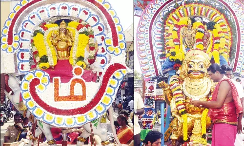 தீபத்திருவிழா 3-ம் நாள்: பூத வாகனத்தில் சந்திரசேகரர் வீதி உலா