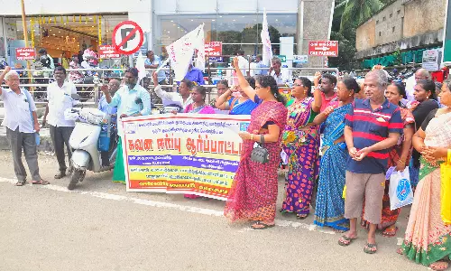 நாகர்கோவிலில் மகளிர் உரிமைத்தொகை கேட்டு மாற்றுத்திறனாளிகள் ஆர்ப்பாட்டம்