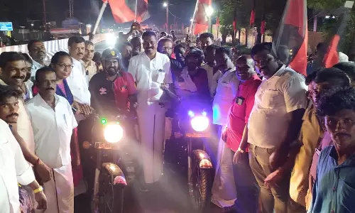 பாவூர்சத்திரத்தில் தி.மு.க. இளைஞரணி வாகன பேரணிக்கு வரவேற்பு