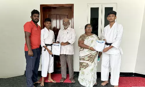 விளாத்திகுளம் அம்பாள் வித்யாலயா பள்ளி மாணவர்கள் சர்வதேச கராத்தே போட்டிக்கு தேர்வு