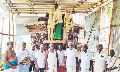 திருப்புறம்பியம் கோவிலில் புதிய தேர் அமைக்கும் பணி மும்முரம்